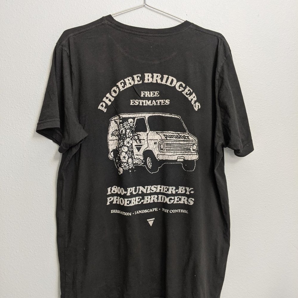 Phoebe Bridgers Punisher Faded Black Band T Shirt